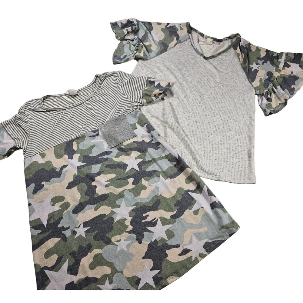 Lot of 2 EUC now n forever blouses size Large Oversized career casual #